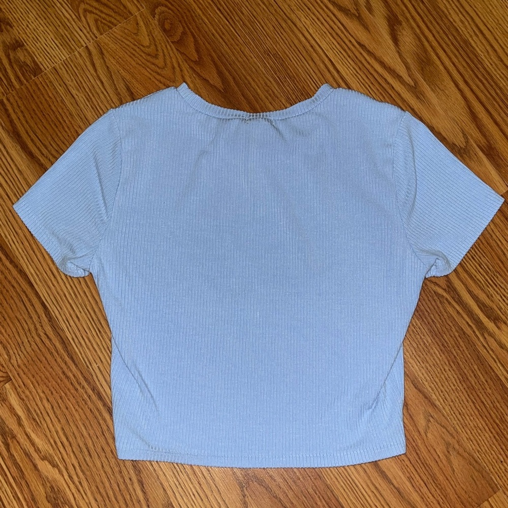 Garage baby blue Crop top